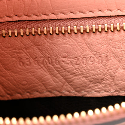 Gucci Snakeskin Ostrich Calfskin Small Jackie 1961 Hobo Pink Multicolor 7 of 10