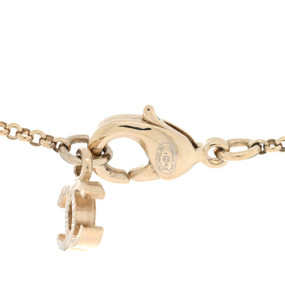 Chanel Crystal Pearl Camellia Necklace Gold 4 of 4