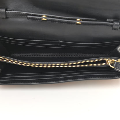 Burberry Haymarket Check Henley Wallet On Chain Black 5 of 13