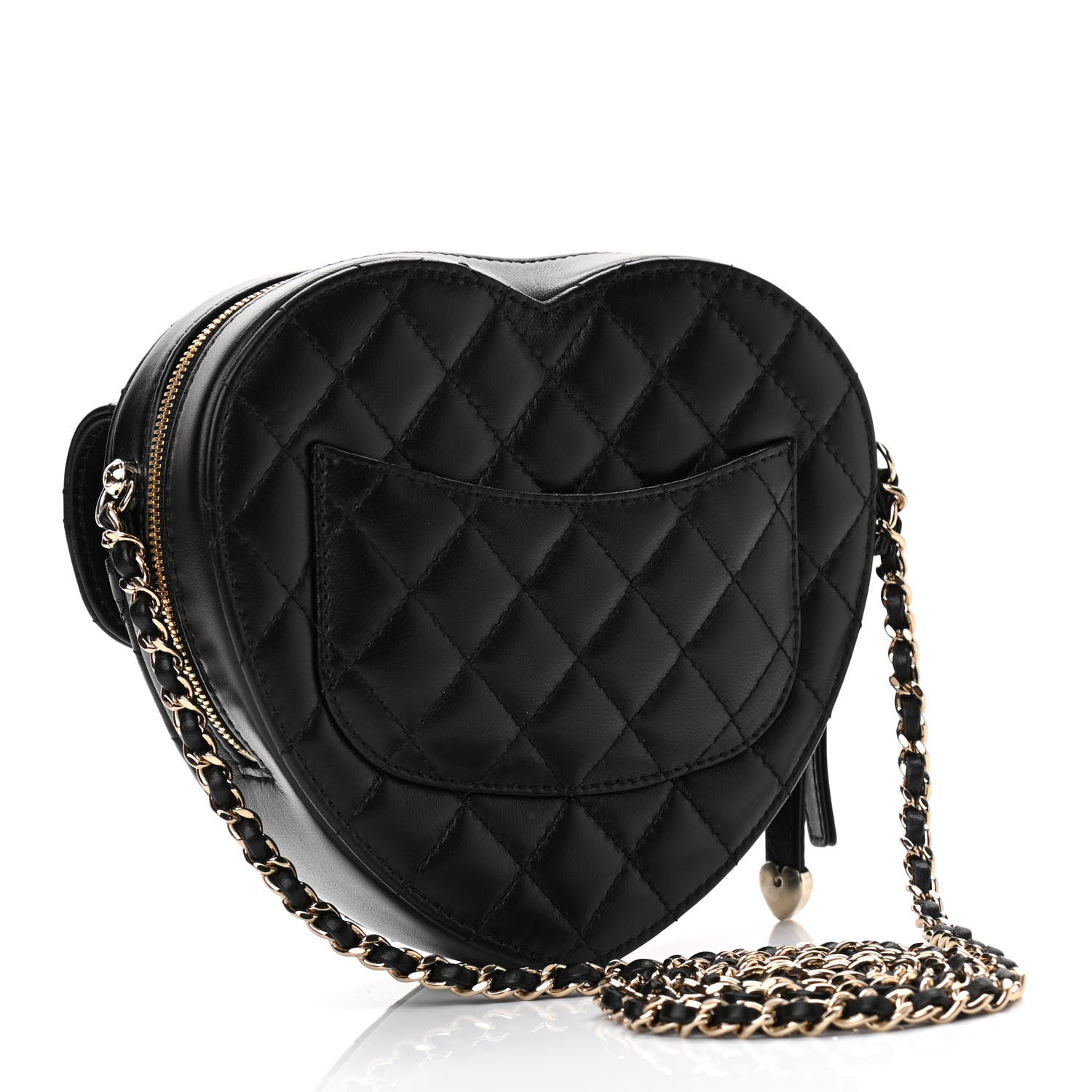 Chanel Lambskin Quilted CC In Love Heart Bag Black 3 of 11