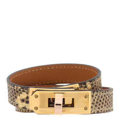 Hermes Lizard Kelly Double Tour Bracelet Ombre 1 of 6