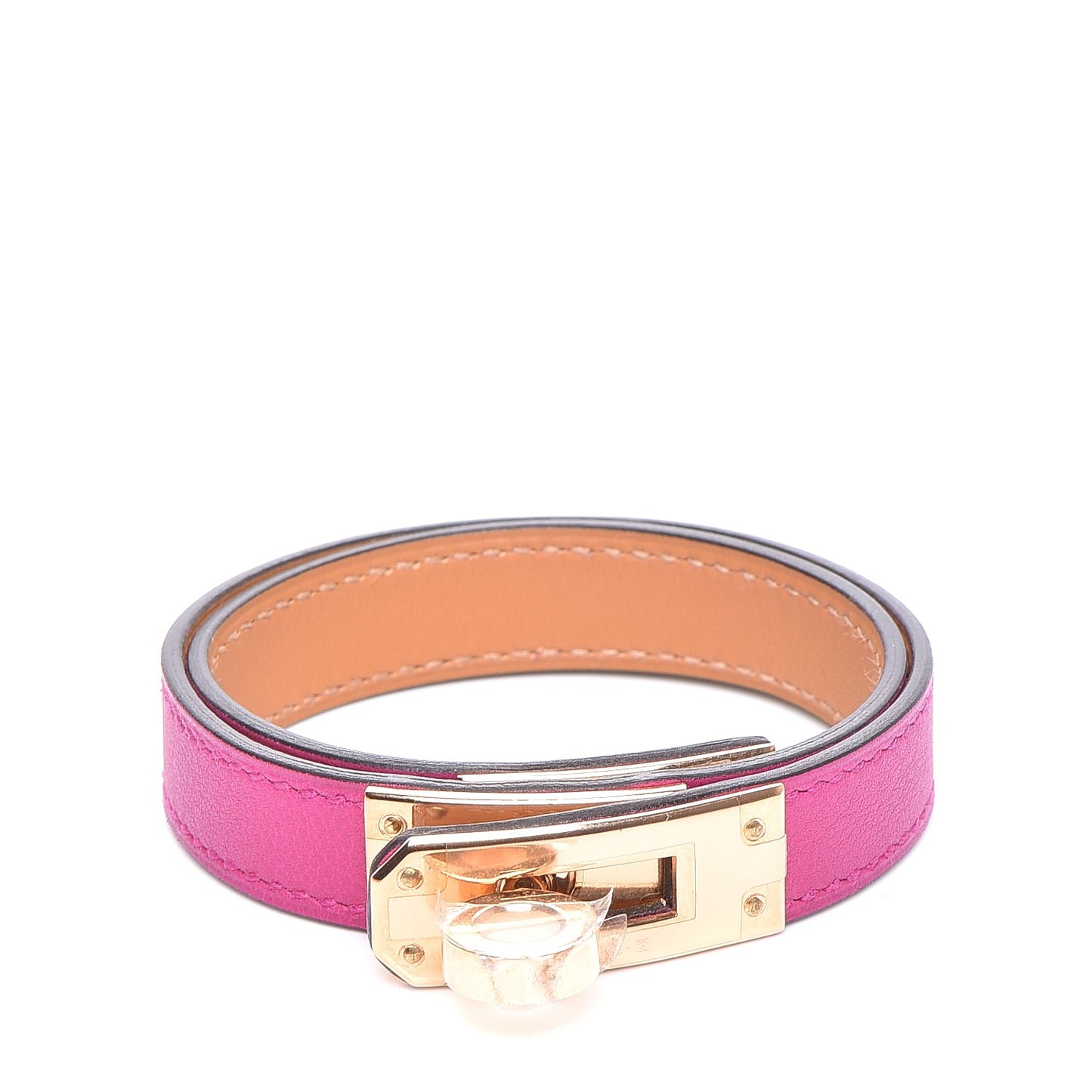 Swift Kelly Double Tour Bracelet T3 Rose Pourpre