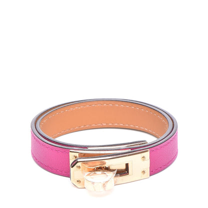 Hermes Swift Kelly Double Tour Bracelet T3 Rose Pourpre 1 of 6