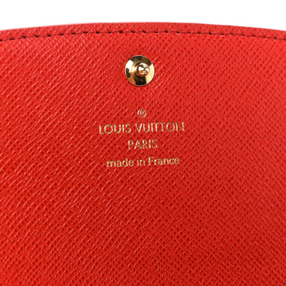 Louis Vuitton Monogram Bloom Flower Emilie Wallet Rouge 6 of 7
