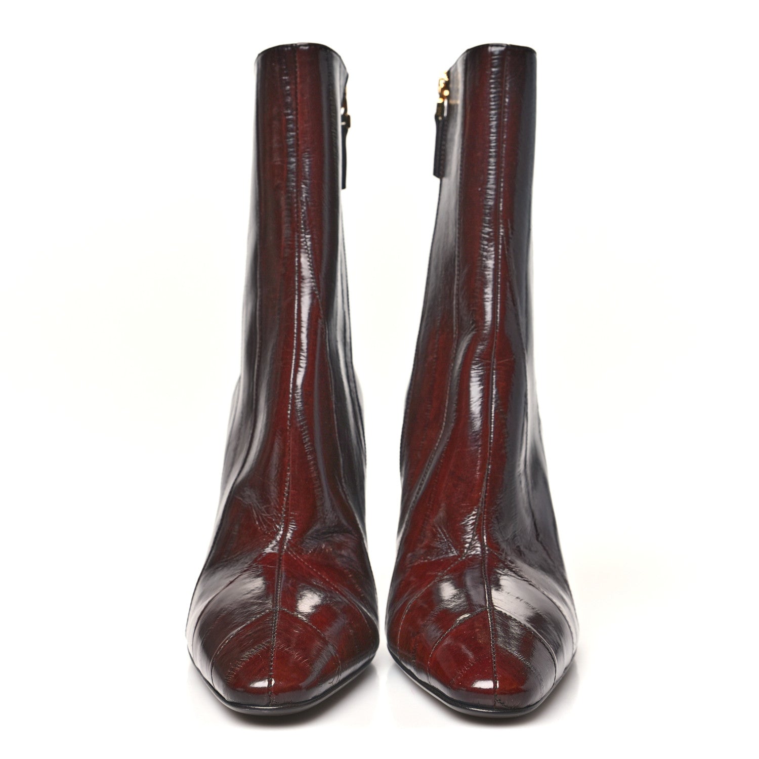 Fendi Hagfish Arco Ankle Boots 37.5 Brown 3 of 9