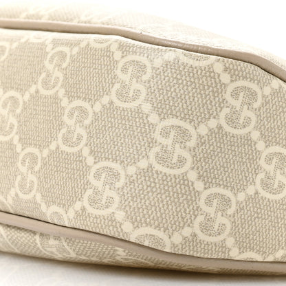 Gucci GG Supreme Monogram Textured Dollar Calfskin Web Small Ophidia GG Handbag Beige Mystic White Oatmeal 10 of 11