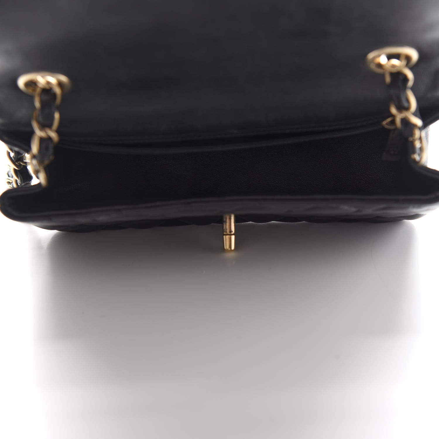 Chanel Lambskin Quilted Mini Rectangular Flap Black 5 of 10