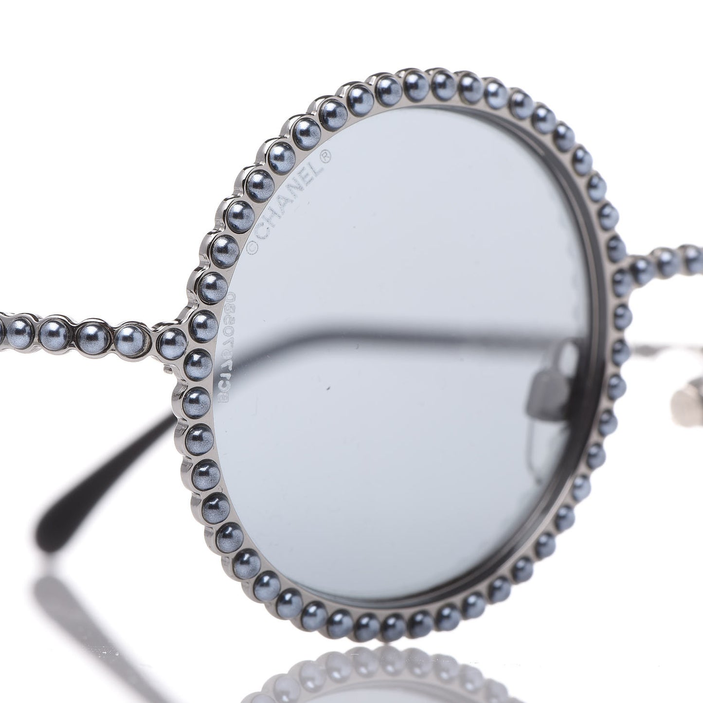 Pearl Round Sunglasses 71138 Grey