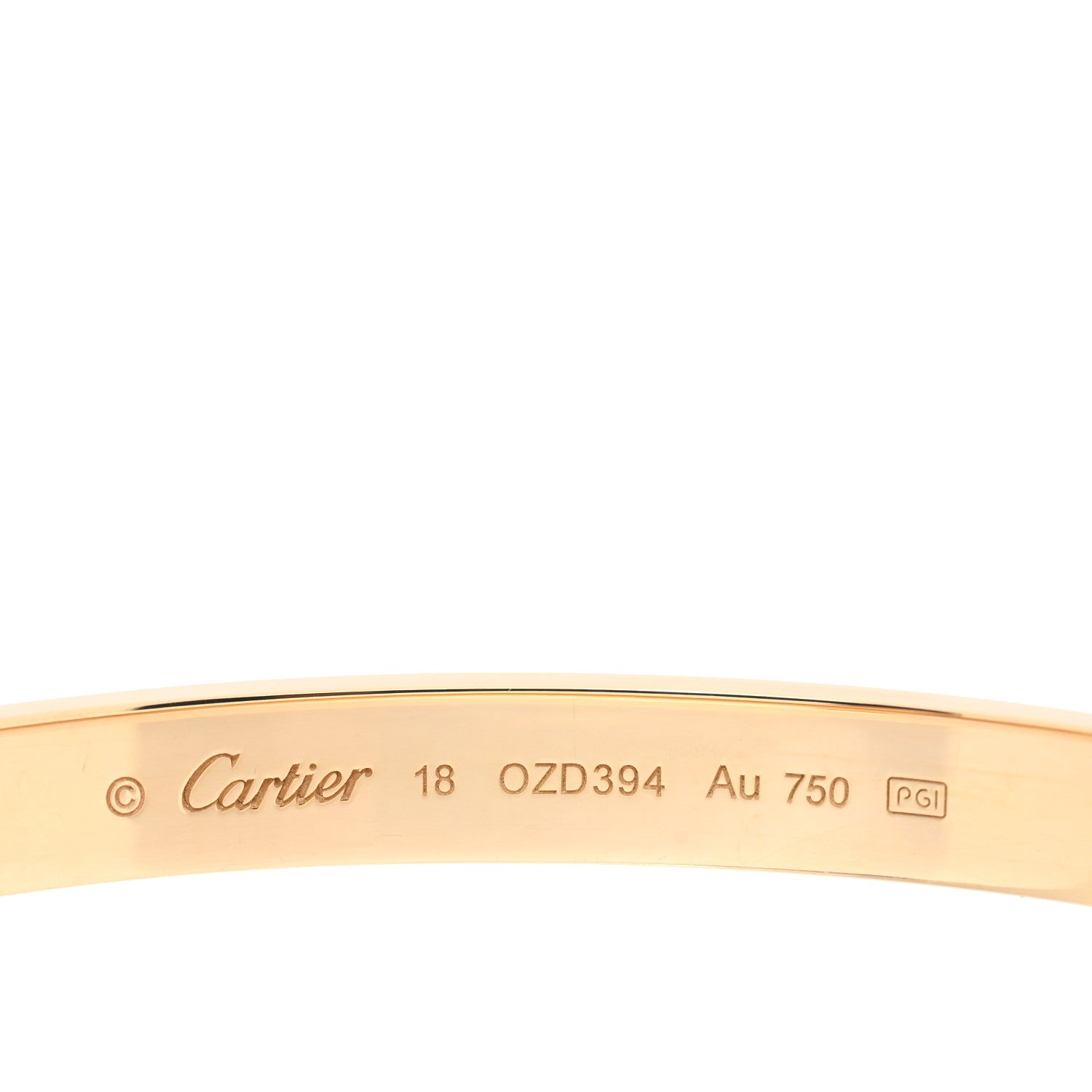 Cartier 18K Yellow Gold LOVE Bracelet 18 3 of 5
