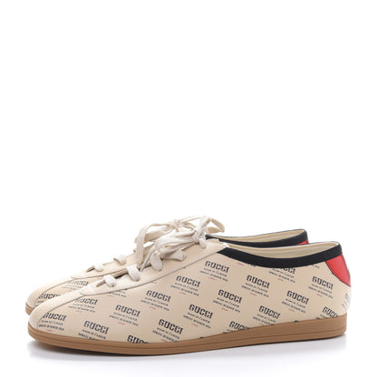 Gucci Calfskin Stamp Print Mens Falacer Sneakers 11 Soy 3 of 9