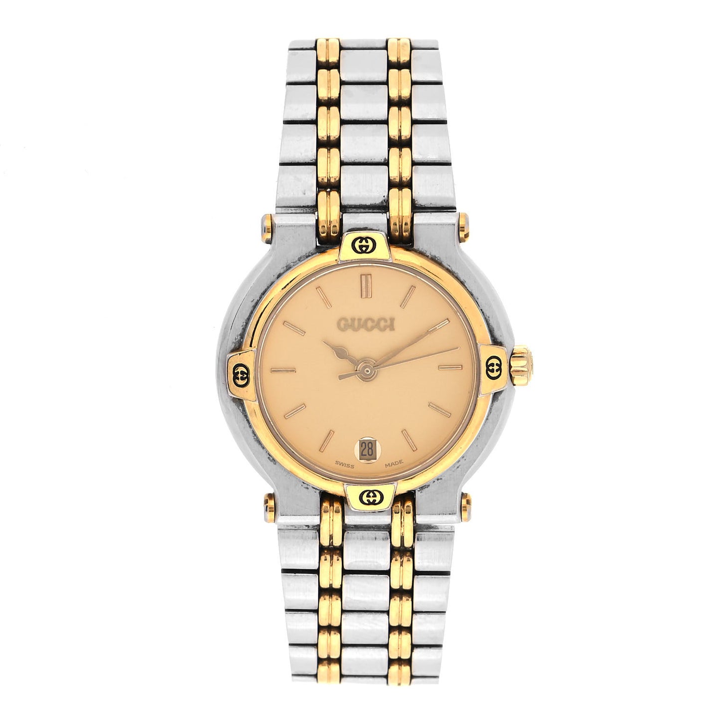 Stainless Steel 25mm 9000L Quartz Watch Gold