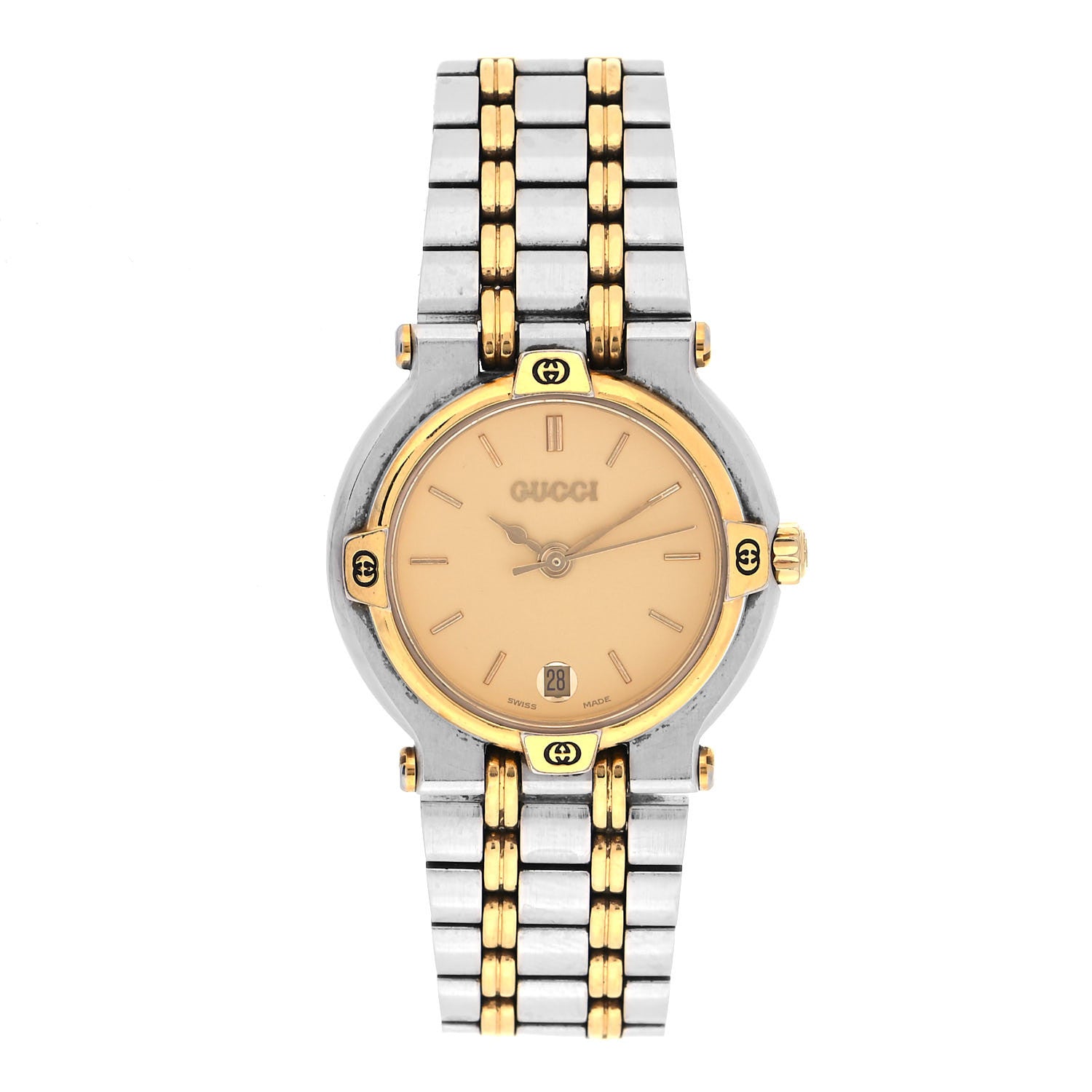 Gucci Stainless Steel 25mm 9000L Quartz Watch Gold 1 of 4
