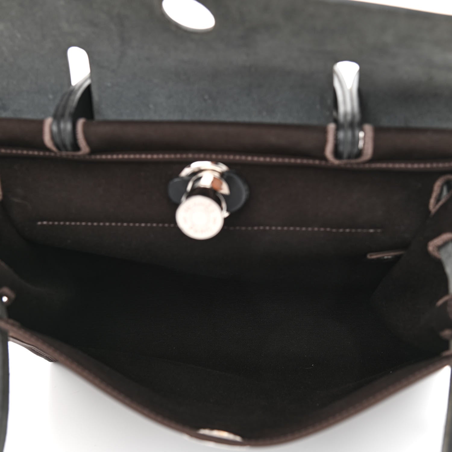 Hermes Toile H Berline Vache Hunter Herbag Zip 31 PM Ebene Black 6 of 15