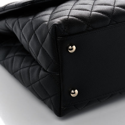 Chanel Caviar Quilted Medium Coco Handle Flap Black 10 of 11