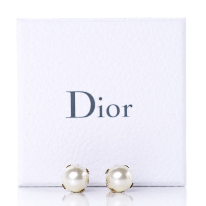 Christian Dior Pearl Crystal Heart J'Adior Mise En Dior Tribal Earrings 5 of 5