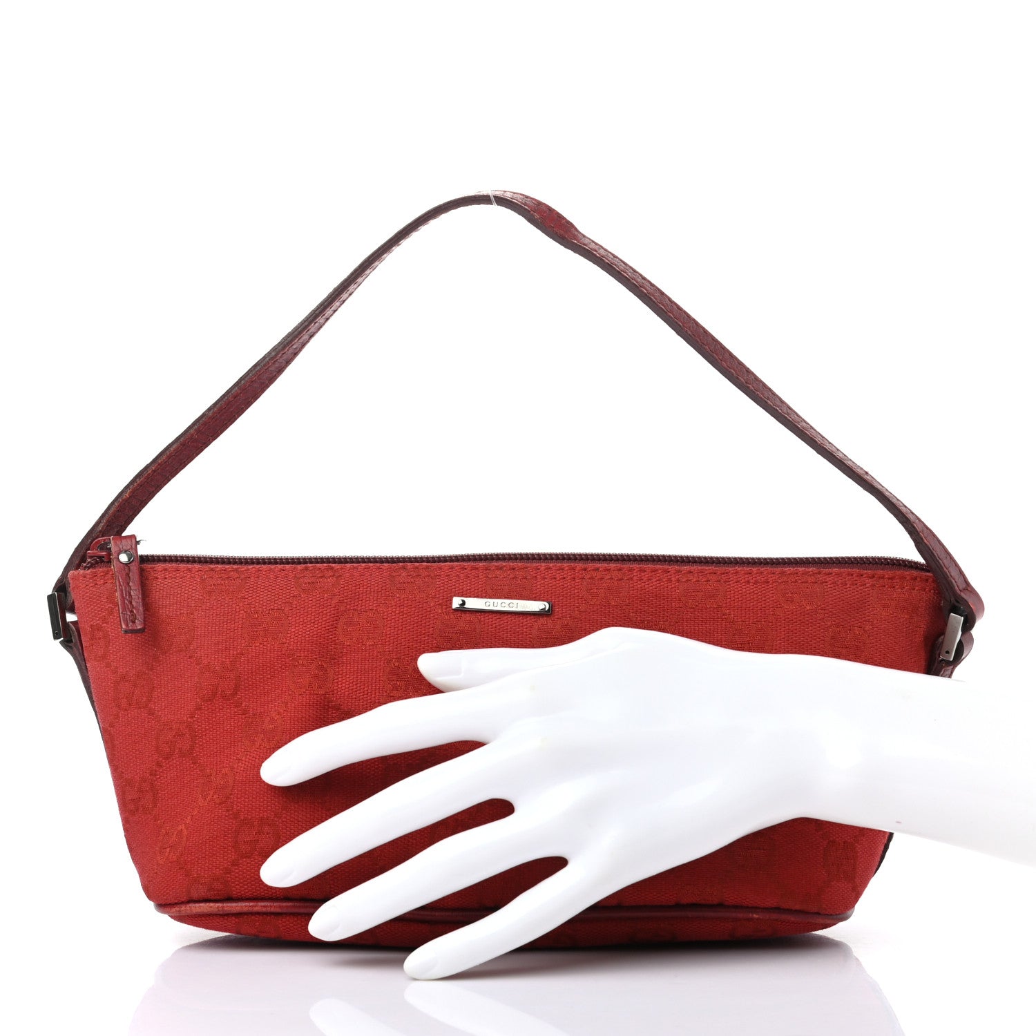 Gucci Monogram Boat Pochette Fuchsia 2 of 7