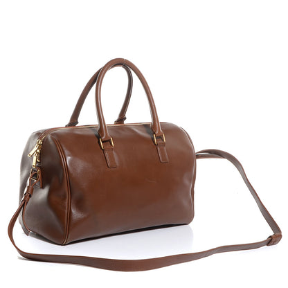 Saint Laurent Calfskin Classic Duffle 6 Cognac 3 of 9