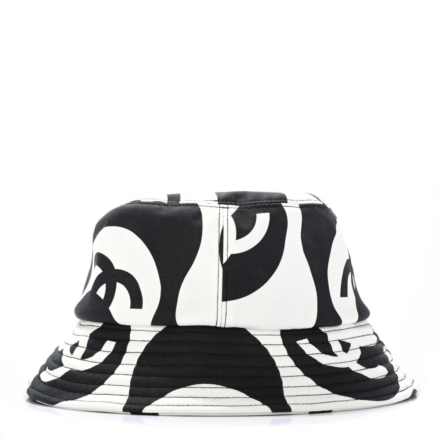 Cotton CC Bucket Hat L Black White