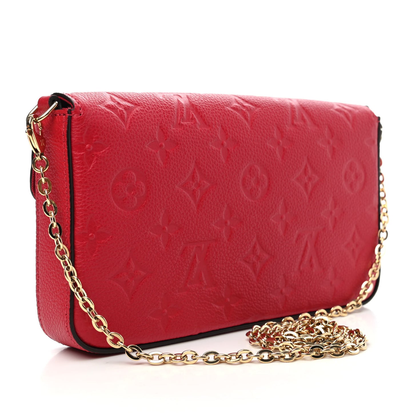 Empreinte Pochette Felicie Chain Wallet Scarlet
