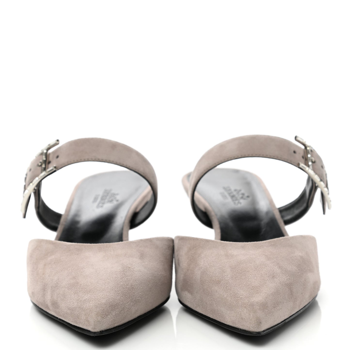 Suede Goatskin Blink Mules 36.5 Beige Rose