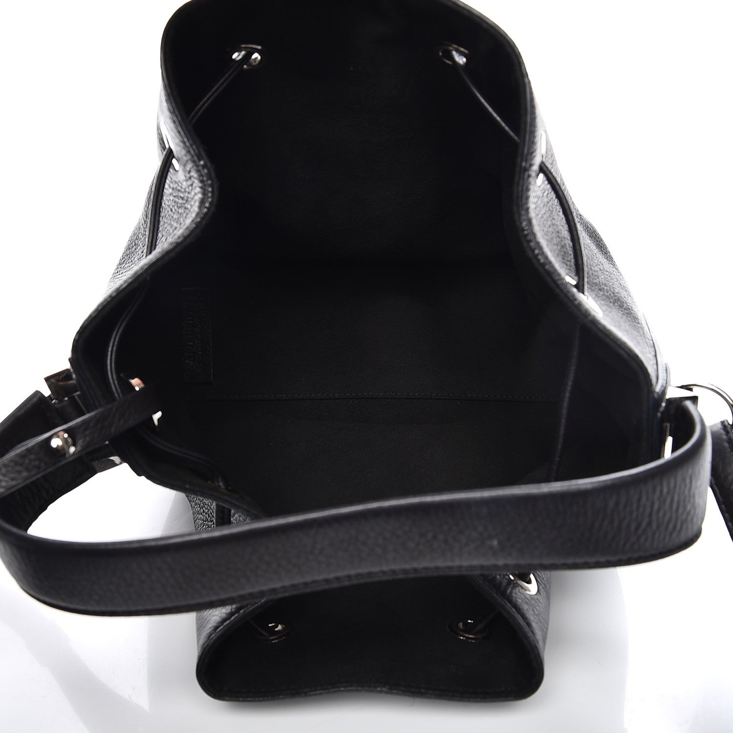 Givenchy Calfskin Small Lucrezia Drawstring Bucket Bag Black 6 of 15