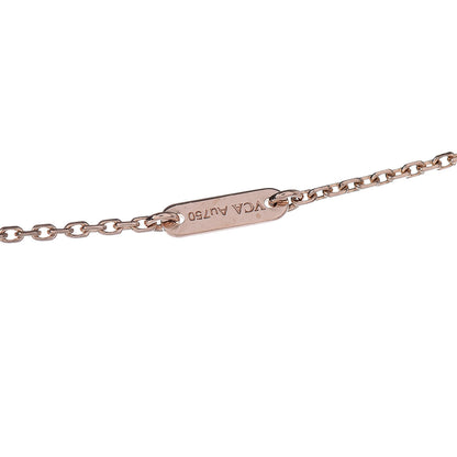 Van Cleef & Arpels 18K Rose Gold Carnelian Sweet Alhambra Pendant Necklace 6 of 8