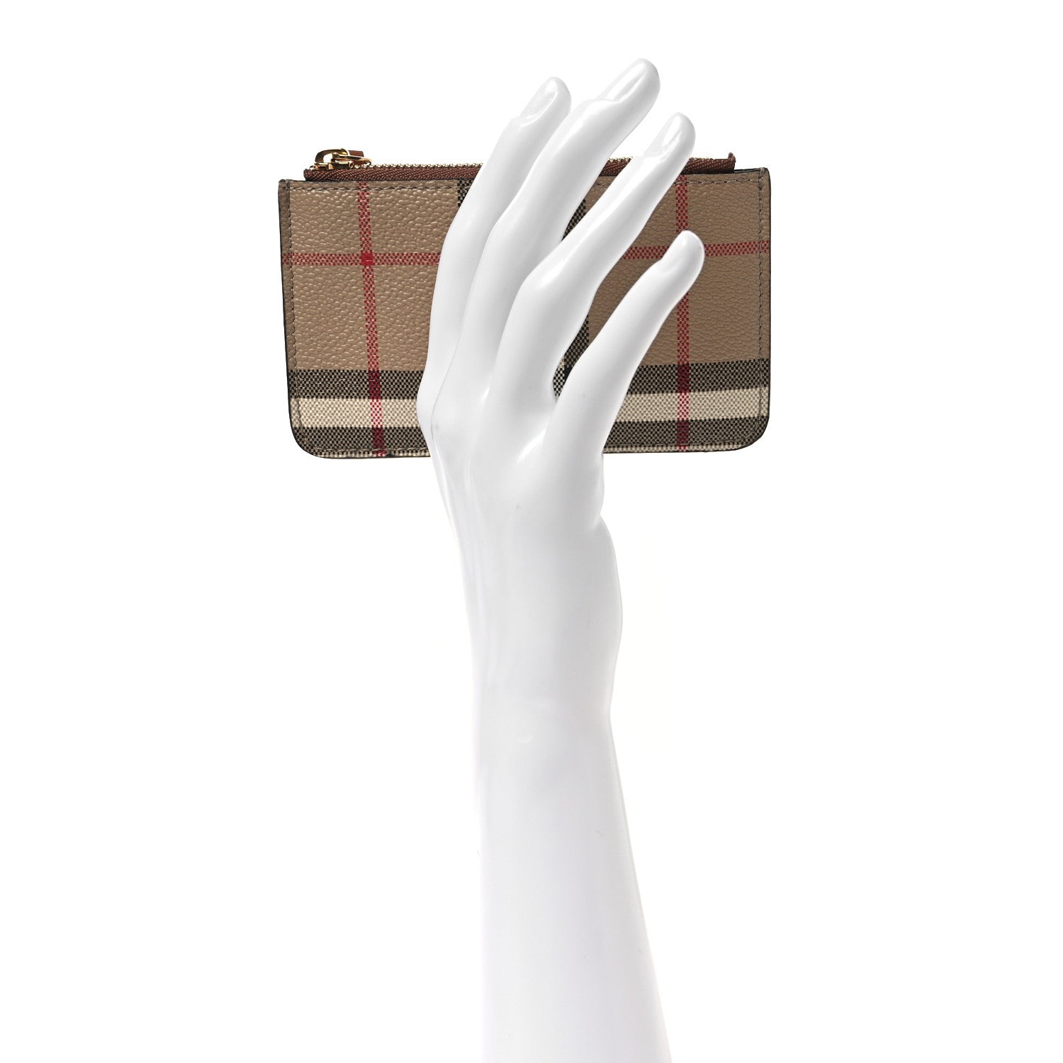 Burberry Vintage Check Kelbrook Key Pouch Card Case Archive Beige 2 of 8