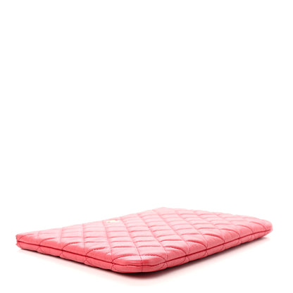 Chanel Caviar Quilted Medium Cosmetic Case Pink 4 of 9