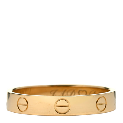 Cartier 18K Yellow Gold 3.5mm LOVE Wedding Band Ring 58 8.25 2 of 4