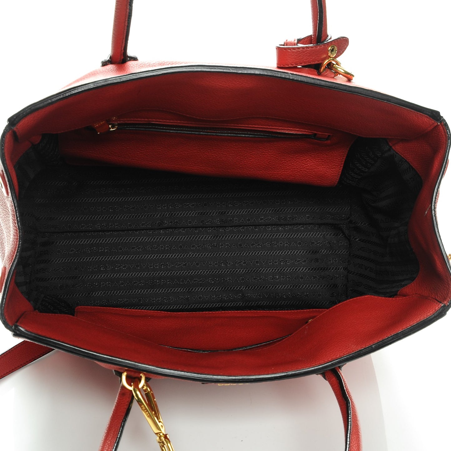 Vitello Grain Tote Fuoco