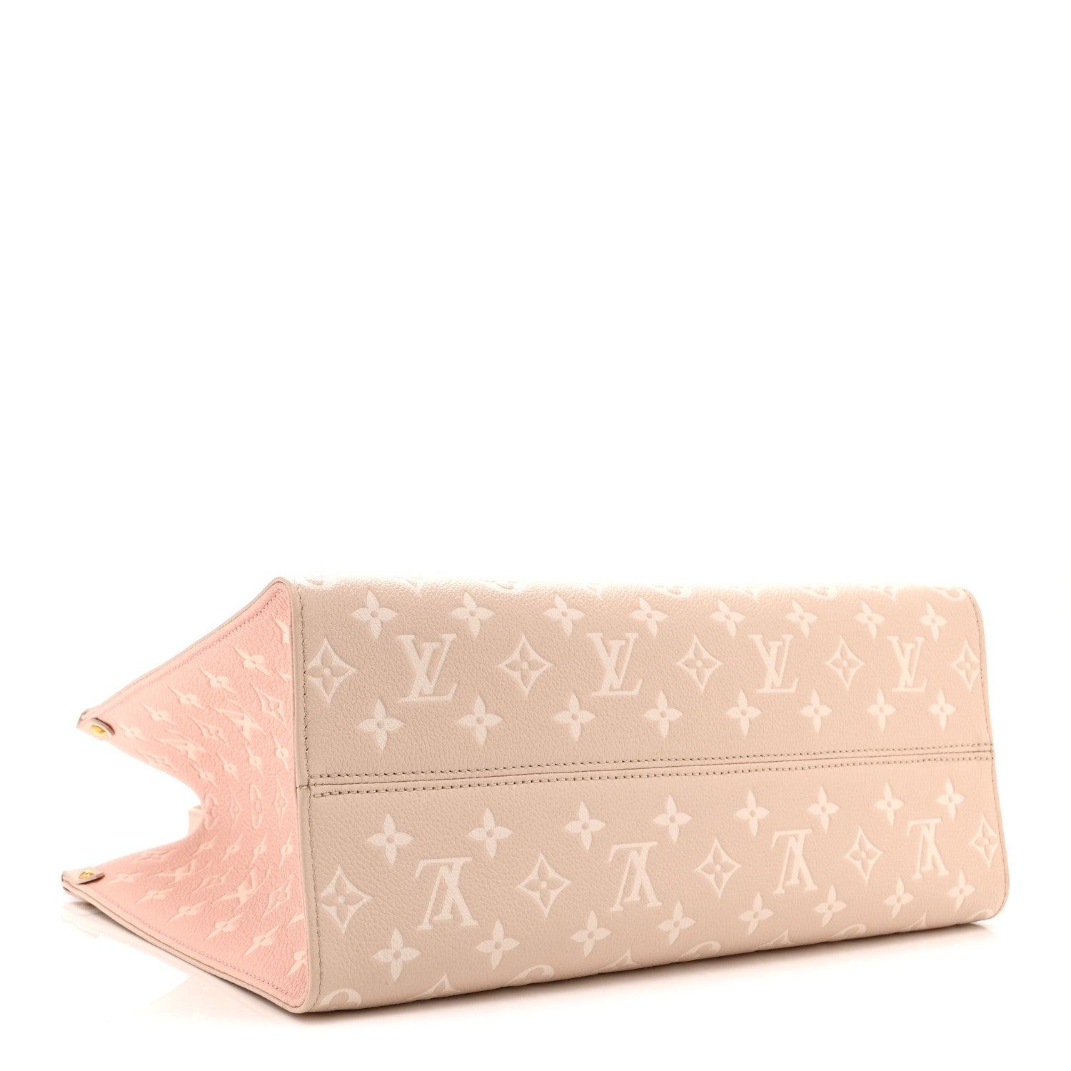 Louis Vuitton Empreinte Monogram Spring In The City Onthego MM Beige Pink Yellow 4 of 9