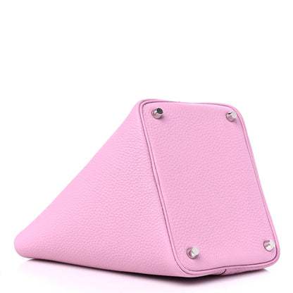Hermes Taurillon Clemence Picotin Lock 18 PM Mauve Sylvestre 4 of 9