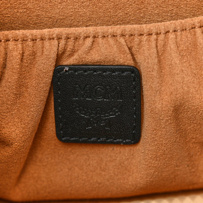 MCM Visetos Vanity Case Cognac Black 6 of 10