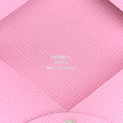 Hermes Epsom Calvi Card Case 5P Pink 6 of 11