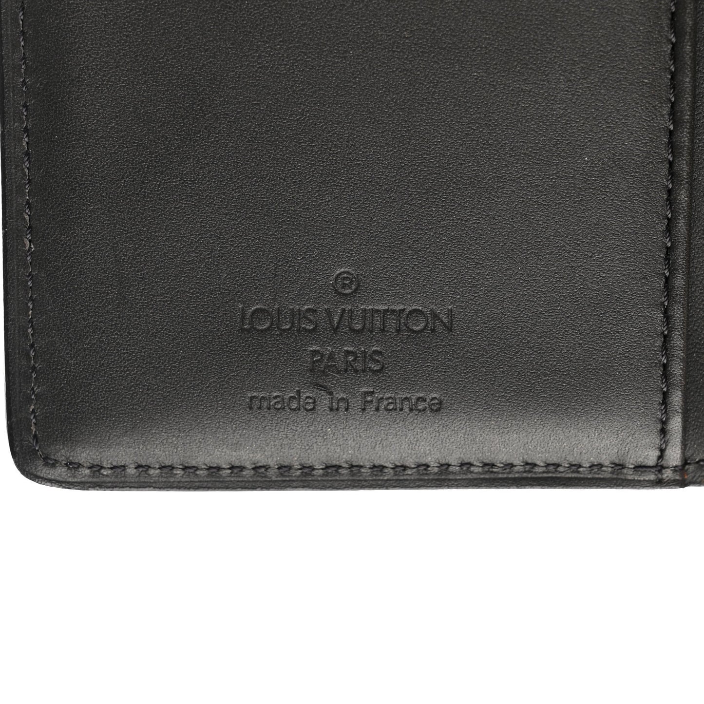 Mat Monogram French Purse Wallet Black