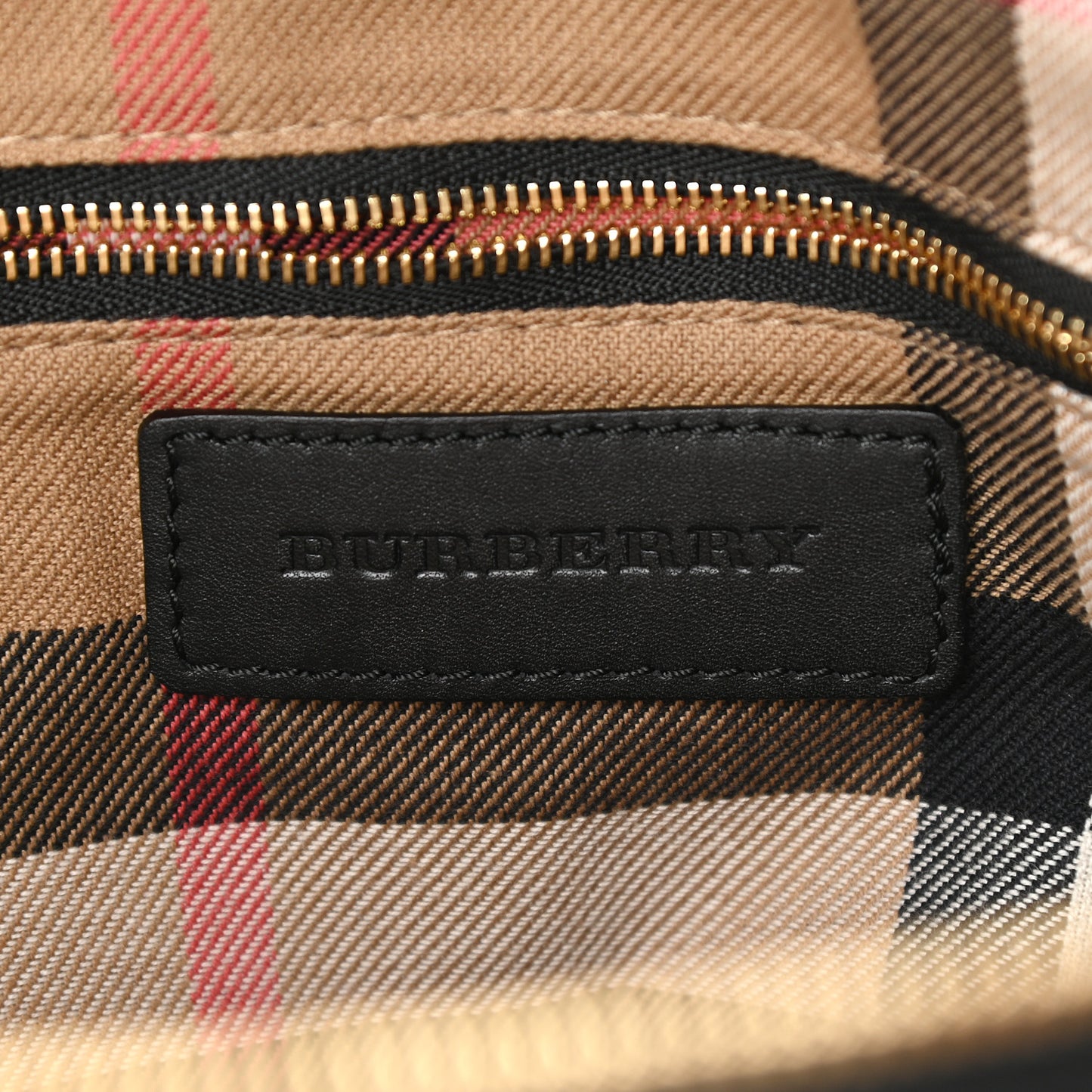 Calfskin House Check Small Salisbury Tote Black