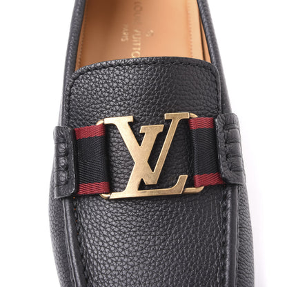 Louis Vuitton Grained Calfskin Monte Carlo Car Shoe Moccasin Loafers 5 Black 11 of 11
