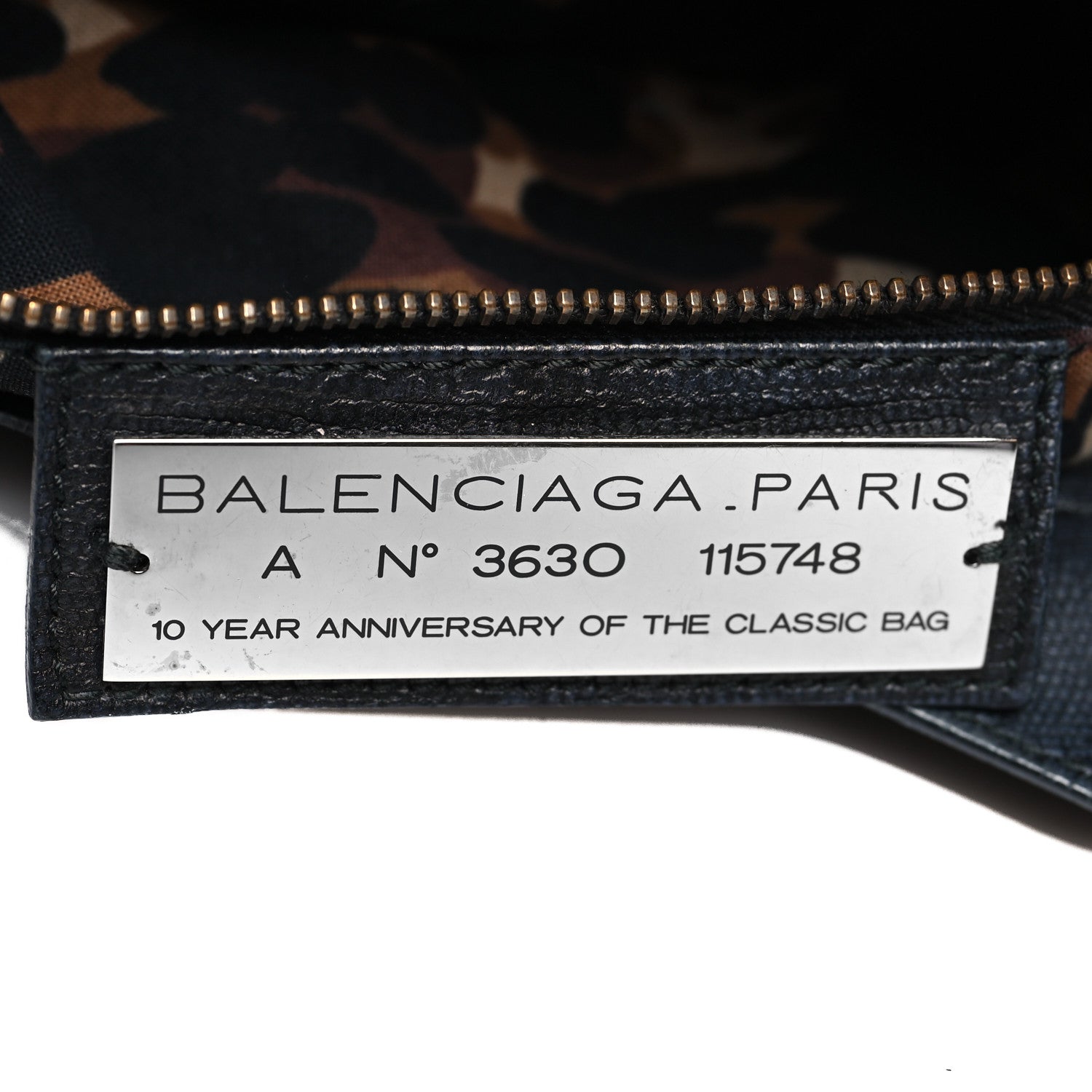 Balenciaga Calfskin Lizard Embossed Classic Hardware City Black 7 of 16