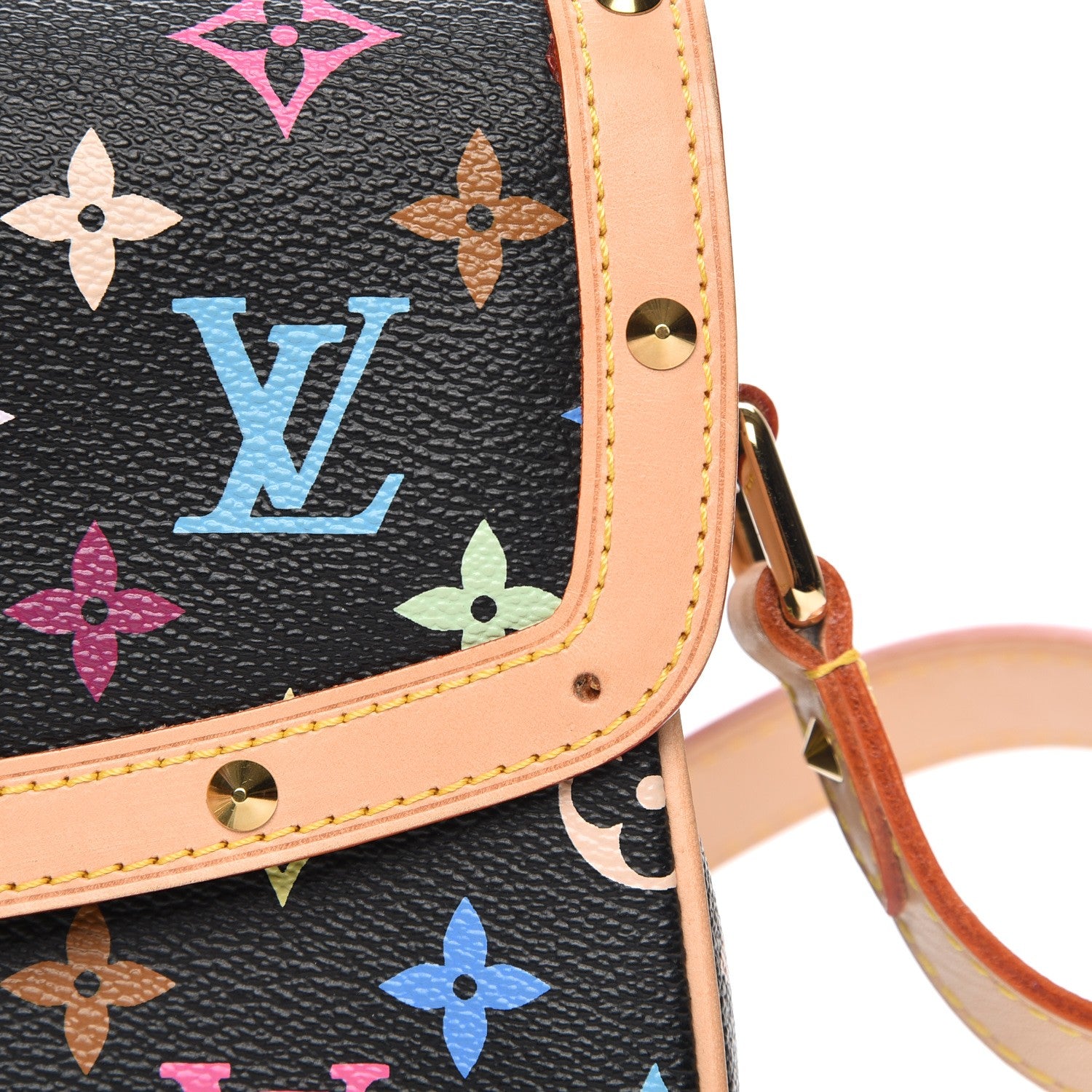 Louis Vuitton Monogram Multicolor Sologne Black 8 of 8