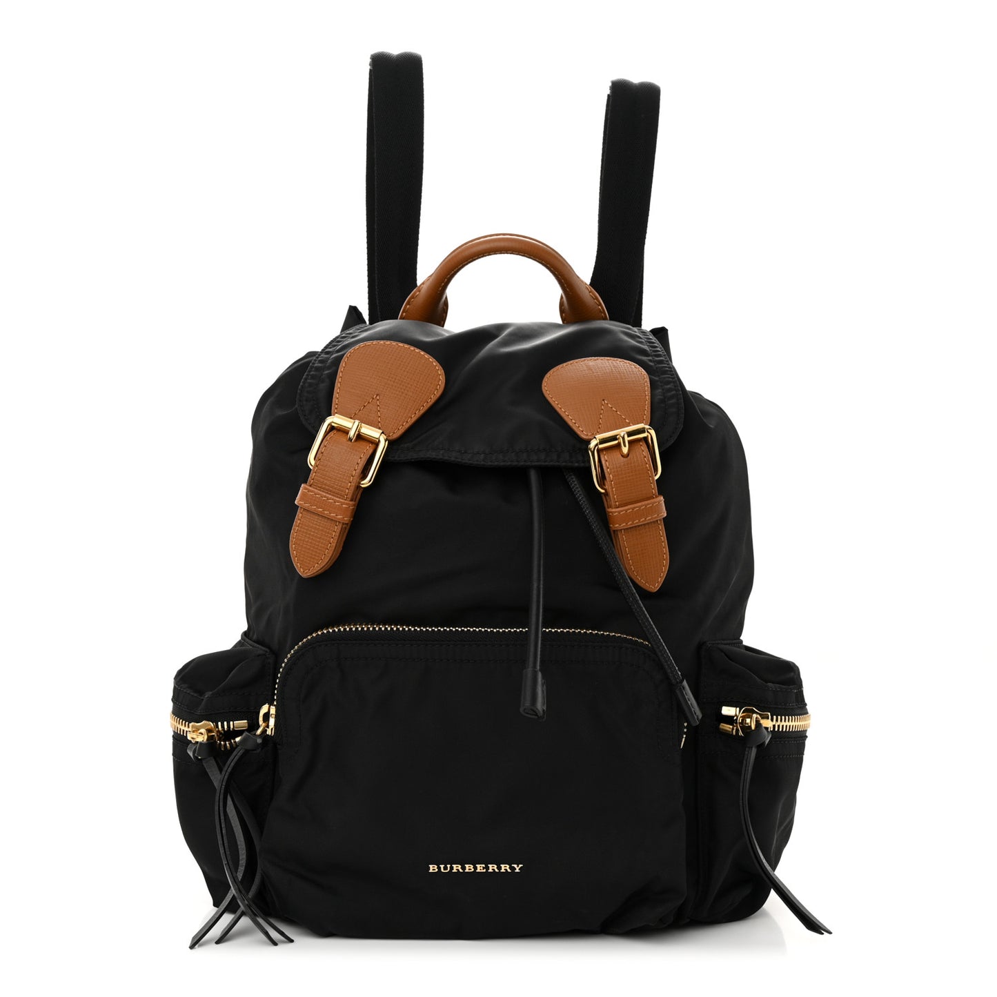 Nylon Large Rucksack Backpack Black