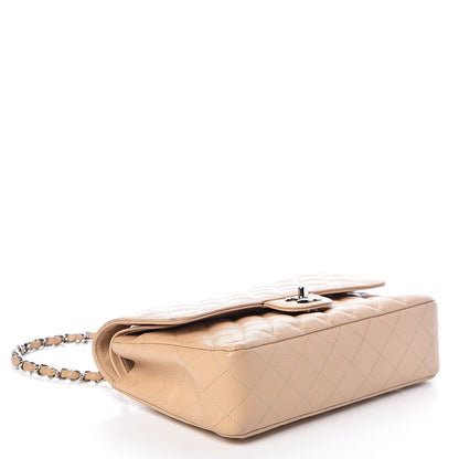 Chanel Caviar Quilted Medium Double Flap Beige Clair 4 of 10