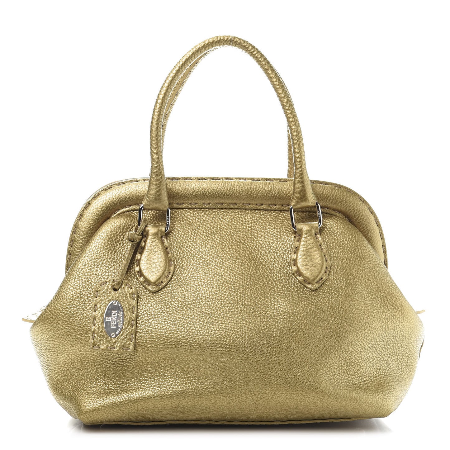 Cuoio Romano Selleria Adele 1328 Bag Oro Metallizzo