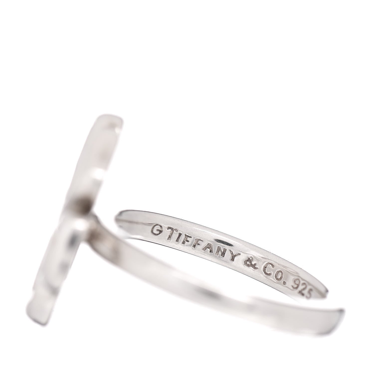 Tiffany Sterling Silver Open Flower Ring 50 5.25 5 of 5