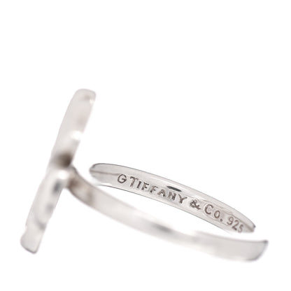 Tiffany Sterling Silver Open Flower Ring 50 5.25 5 of 5
