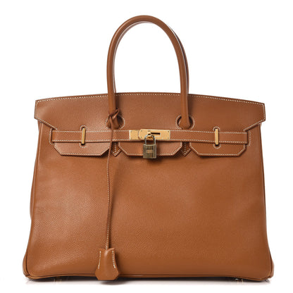 Hermes Courchevel Birkin 35 Gold 1 of 39