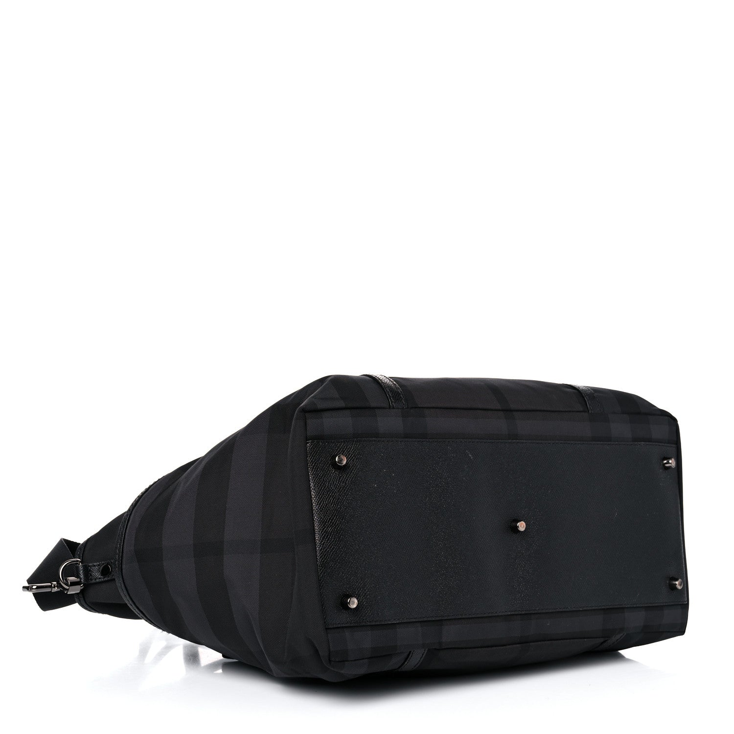 Burberry Nylon House Check Diaper Bag Black 3 of 11