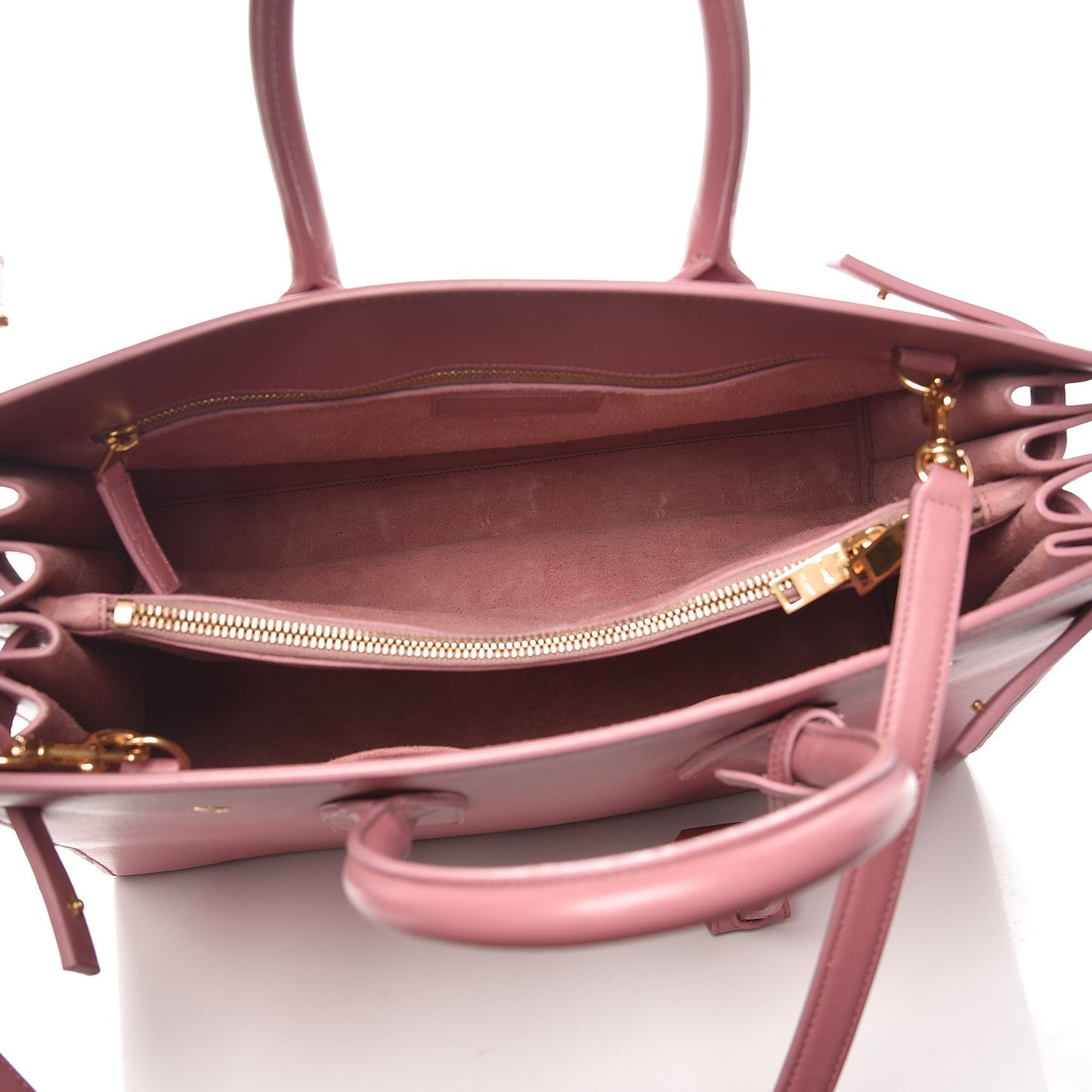 Calfskin Small Sac De Jour Dark Rose