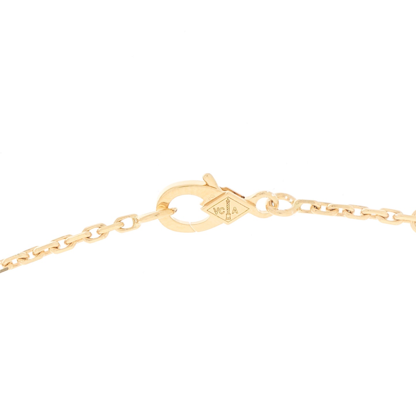 18K Yellow Gold Black Onyx Magic Alhambra Pendant Necklace