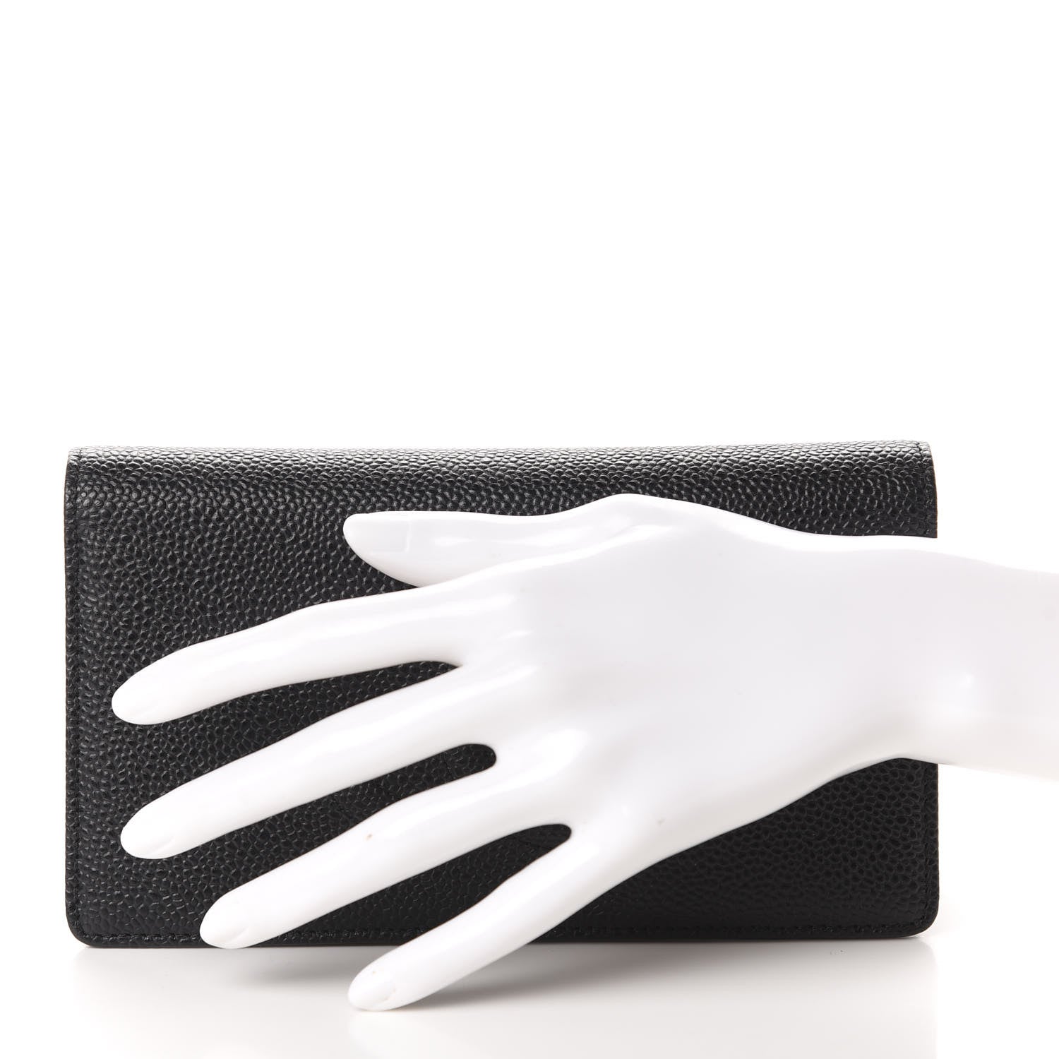 Chanel Caviar Timeless CC Yen Wallet Black 2 of 8