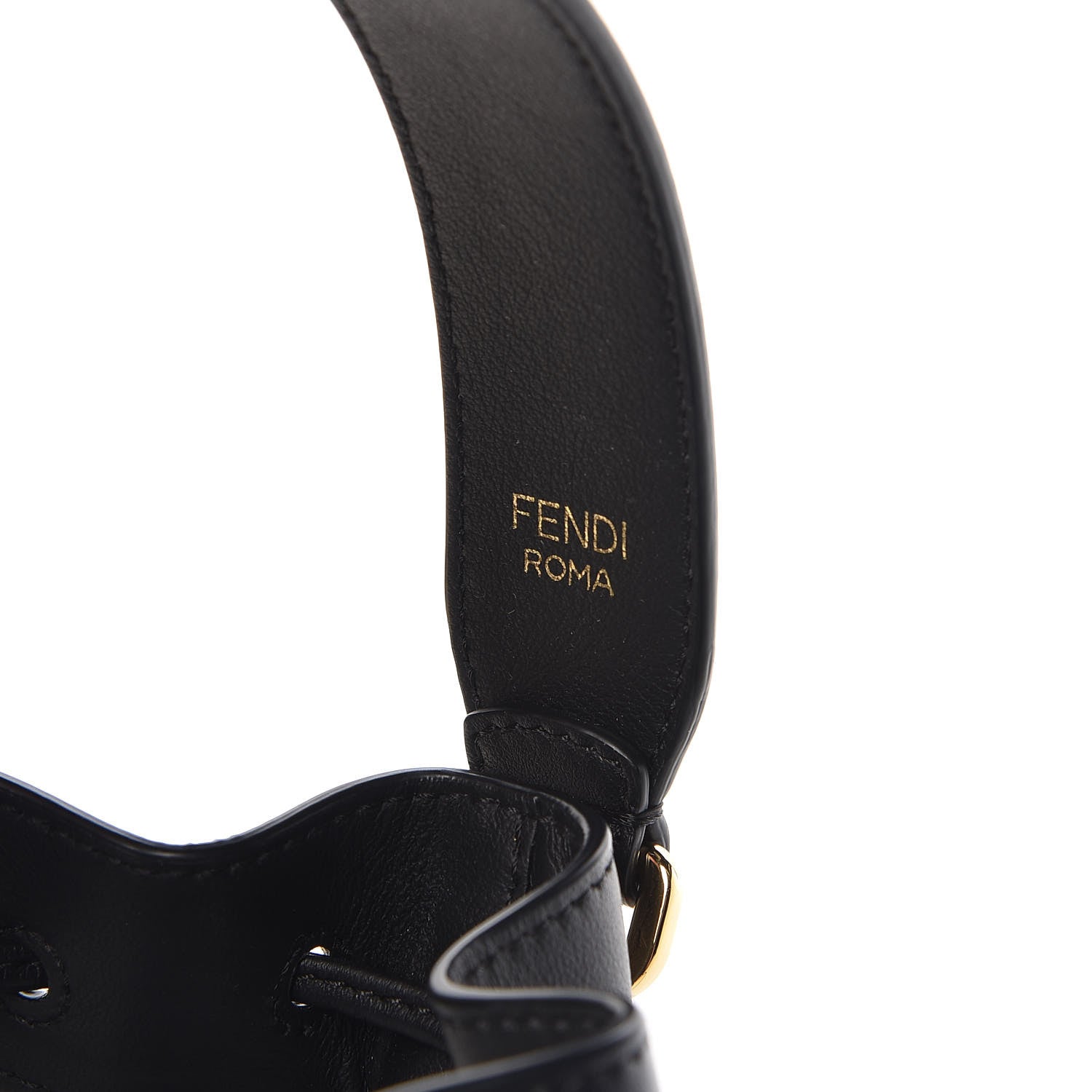 Fendi TPU FF Vitello Grace F is Fendi Mini Mon Tresor Bucket Bag Black 6 of 11